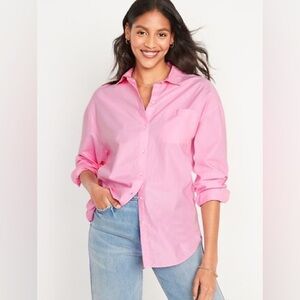 Old Navy Light Pink Boyfriend Shirt